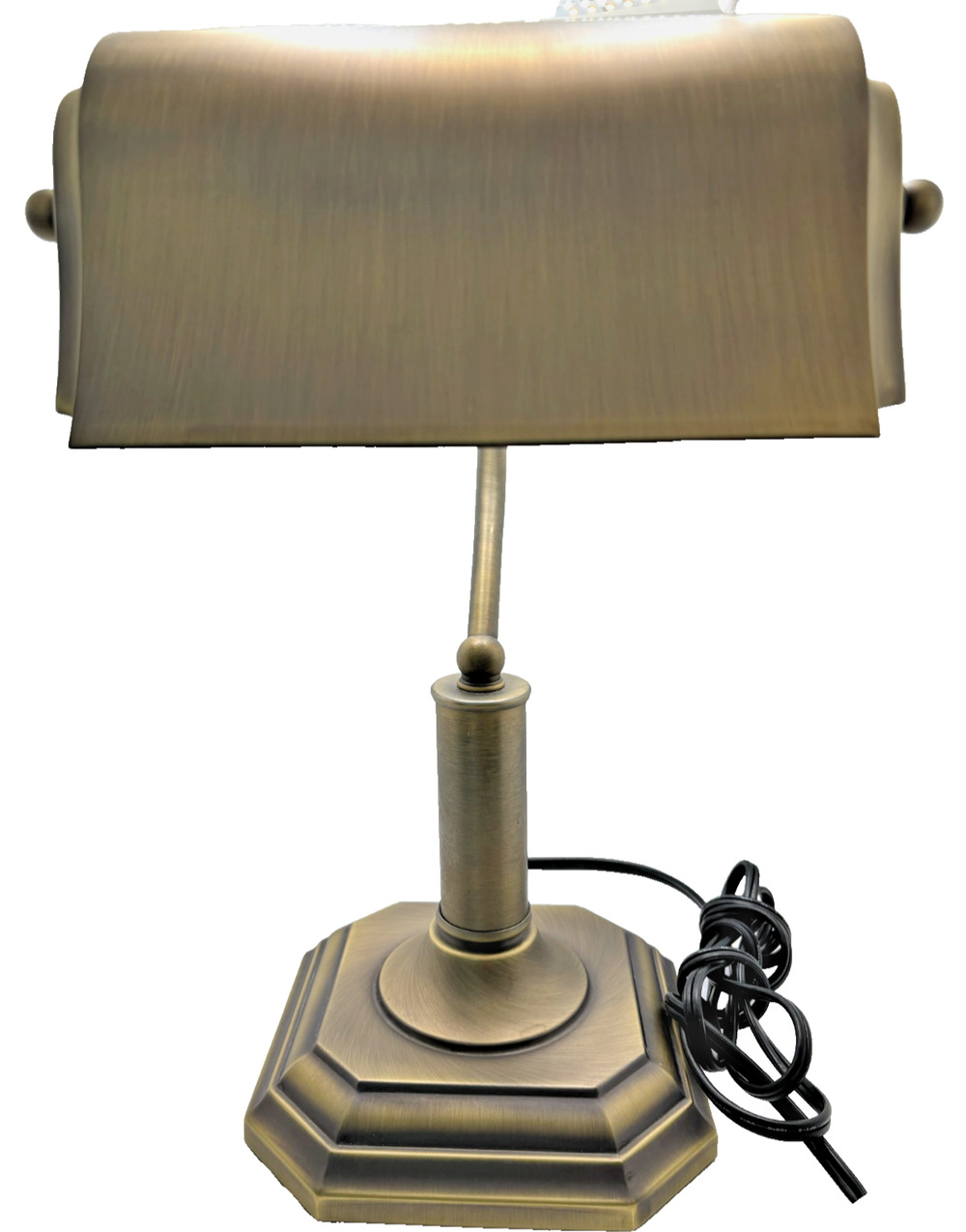 Vintage OTT-LITE Bronze Banker's Desk Lamp 15"- H Mint Condition